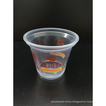 Food Grade 180ml Clear PP Disposable Plastic Dessert Cup